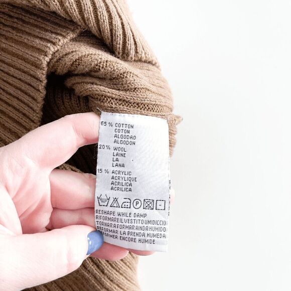 Marlboro Classics Men's Wool 1/4 Zip Pullover Sweater Brown Size XL - Picture 2 of 8